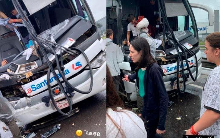 Estudiantes de Coronel Oviedo sufren accidente al salir de Brasil