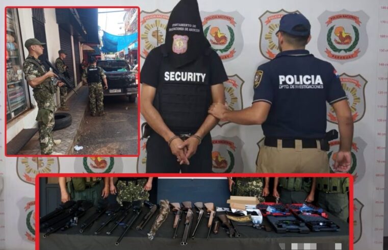 Capturan a conocido contrabandista de armas en Ciudad del Este